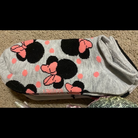 New Disney Mouse Love No Show Sock Bundle - Picture 3 of 3